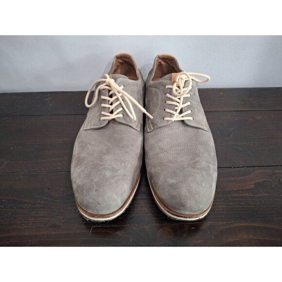 Johnston & Murphy Mens Ashby Gray Nubuck Lace-up Plain Toe/Pre-owned, Sz. 11M EU - Picture 5 of 8
